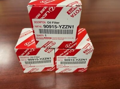 #ad 3 90915 YZZN1 Genuine Toyota Oil Filters $27.99