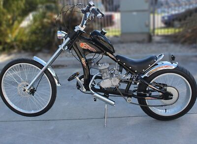 #ad Full Kit 50cc 2 Stroke Petrol Engine Motor for Motorized Bicycle Chooper Moped $199.19