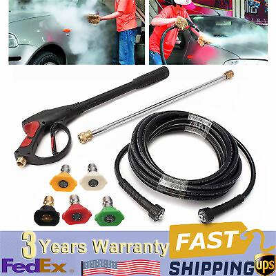 #ad #ad For Craftsman High Pressure Power Washer Spray Gun Wand Hose Kit5 Tips New $37.00