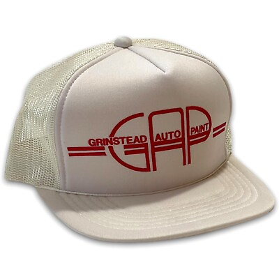 #ad Vintage 1990s Grinstead Auto Paint Snapback Trucker Hat Cap $14.39