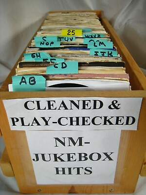 vinyl record Rock Jukebox NM pop 70s 80s 45 rpm you select Cleaned amp; Plays $5.99