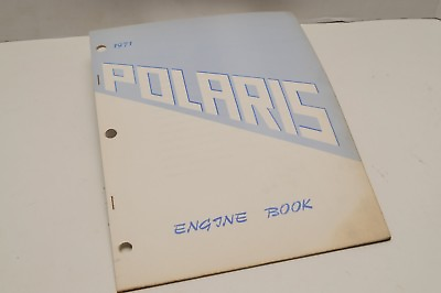 #ad #ad Vintage Polaris Parts Manual 1971 Engine Book Snowmobile Genuine OEM C $24.98