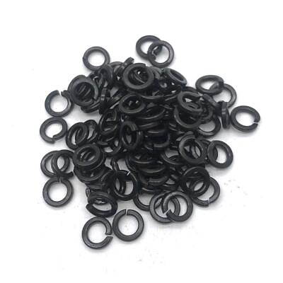 #ad M6，0.24quot; ID，Open Washer Lock Washer Spring Washer Washer Black 100 pcs $17.65