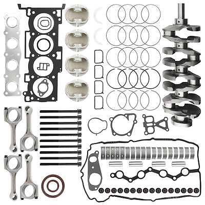 #ad G4KE Engine Overhaul Rebuild Kit amp; Crankshaft amp; 4X Con Rods For Hyundai KIA 2.4L $439.99