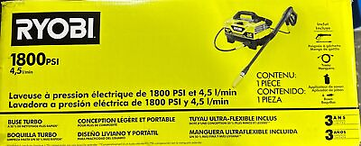 #ad OPEN BOX RYOBI RY141802 1800 PSI 1.2GPM Electric Pressure Washer CORDED $129.00