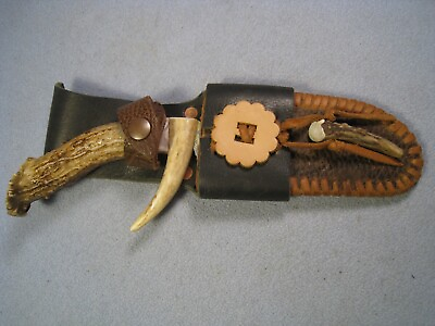 #ad M.G. Simon St. Paul MN . Custom Pruning Saw with Antler Handle with Sheath $99.99