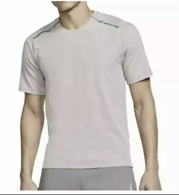 #ad Nike Mens XL TECH PACK Reflective Beige Running Shirt Gym Nike Tech BV5713 218 $44.00