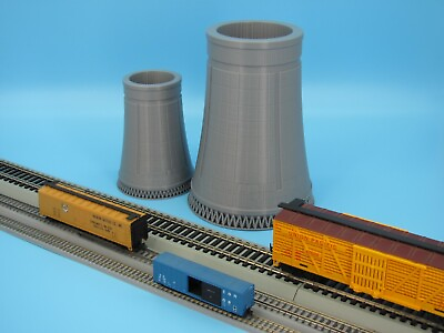 #ad Nuclear or Industrial Cooling Tower 4quot; Tall for Z Scale 1:220 or N Scale 1:160 $28.83