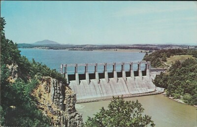 #ad #ad VTG Chrome Unposted Postcard Claytor Hydro Electric Dam VA $4.35