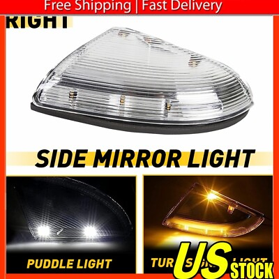 #ad Fits 2009 14 1500 2500 Right Dodge Ram Mirror Turn Signal Indicator Puddle Light $18.99