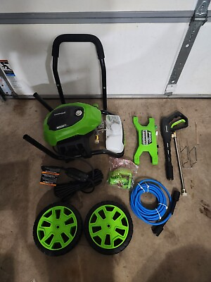 #ad GreenWorks 2000 PSI 1.2 GPM 14 Amp Electric Powered Household Pressure Washer $120.00
