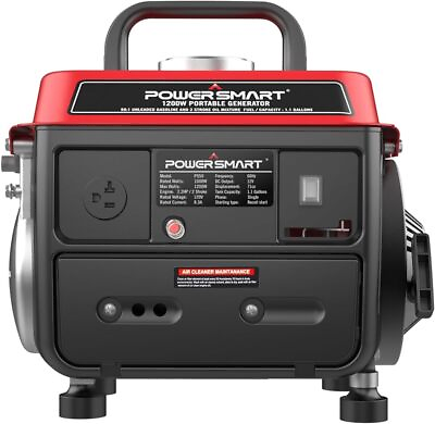 #ad PowerSmart 1200W Portable Generator Small Generator for Camping Outdoor Ult... $155.00