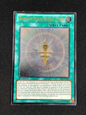 #ad #ad YUGIOH RANK UP MAGIC ASTRAL FORCE LVAL EN059 1ST ULTIMATE $11.99