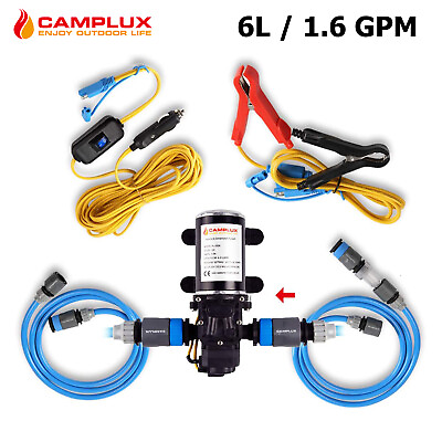 #ad Camplux 6L 12V Water Pump High Pressure Caravan RV Boat Gas Hot Water System Kit $79.19