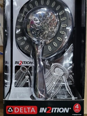 Delta In2ition Chrome Showerhead 2 showers in 1 4 spray setting Model 75481 $45.99