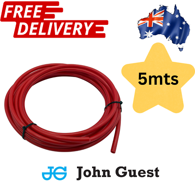 #ad JOHN GUEST 12mm Red Tube Hot Water Pipe High Pressure Caravan Hose 5m Coil AU $32.50