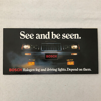 #ad Vintage Bosch Car Fog and Driving Light Sales Brochure Catalog Rallye $24.99