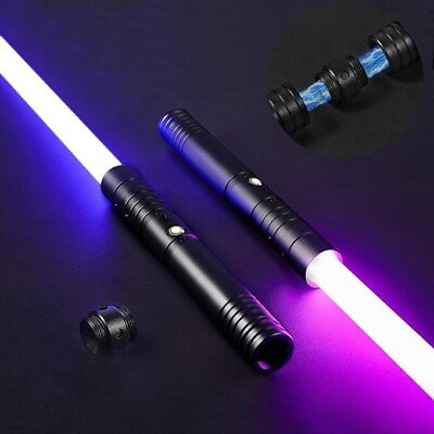 #ad 2PACK 2 in 1 Dueling Lightsaber Alloy Handle 15 Colors Type C Rechargeable $29.97