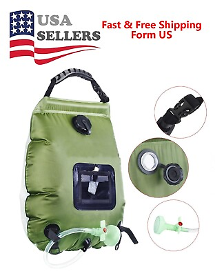 #ad Solar Shower Bag 5 gallons 20L Solar Heating Camping Shower Bag for Camping $12.99