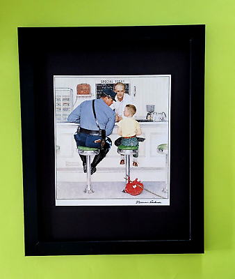 #ad NORMAN ROCKWELL BEAUTIFUL CIRCA 1970#x27;S SIGNED PRINT FRAMED $149.00