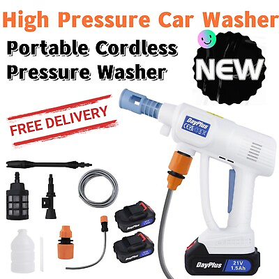 #ad Cordless Electric High Pressure Water Spray Car Gun Portable Washer Cleaner Tool $42.49