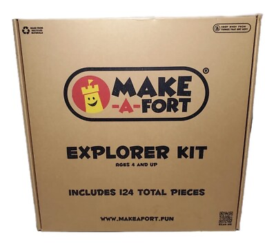 #ad Make A Fort Explorer Kit Build Really Big Forts For Kids Endless Play 124pcs NEW $75.00
