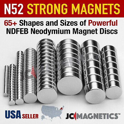 Super Strong N52 Rare Earth Round Neodymium Magnet Disc Thin Tiny Small Large #ad $128.00