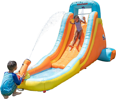 #ad #ad Inflatable Water Slide Heavy Duty Outdoor Slide with Water Cannon $336.99