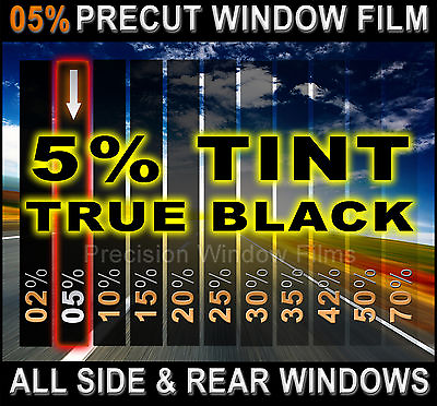 #ad PreCut All Sides amp; Rears Window Film Black 5% Tint Shade VLT Cut for Audi Glass $34.62