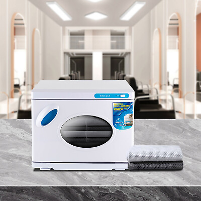 #ad 200W Hot Heating Towel Warmer Cabinet Spa Beauty Salon U.V. Light Heating 23L $85.00