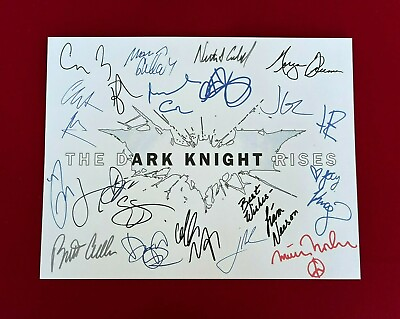 #ad The Dark Knight Rises Title Card Cast Signed 8.5x11 Autograph Reprints $9.99