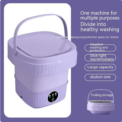 #ad Mini Washing Machine Portable Washer Foldable Washer Spin Dryer Quiet Washer $61.98