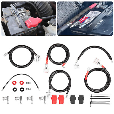 #ad For Ford 6.0L Powerstroke Battery Cables Kit Superduty F250 F350 F450 2003 2007 $298.99
