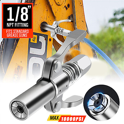 #ad High Pressure Lock Clamp Type Grease Nozzle Car Grease Nozzle Oiling Gun Tool $7.99