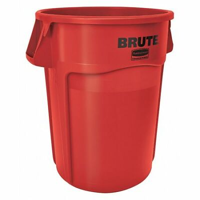 #ad Rubbermaid Commercial Fg264360red Brute Trash Can Round 44 Gal Capacity 24 $57.49
