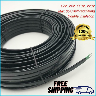 #ad Water Pipe Electric Heater Protection Cable Anti Freeze For Roof Self Regulating $23.99