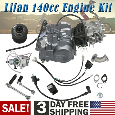 #ad Lifan 140cc Engine Motor Kit For Dirt Pit Bike ATC70 CT70 CT90 CT110 CRF50 SSR $499.11