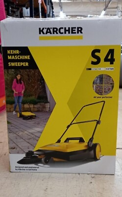 #ad Karcher S 4 Twin Walk Behind Outdoor Hand Push Floor Sweeper 5.25 Gallon Capac $125.00