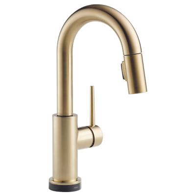 #ad Delta Trinsic Pull DownBar Prep FaucetTouch ChampagneBronze CertifiedRefurbished $585.20