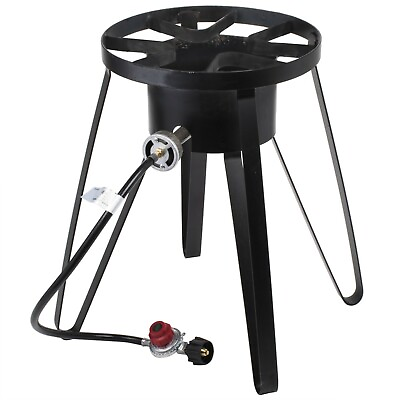 #ad High Pressure Outdoor Propane Burner Gas Cooker with Tall Stand Free Shipping $71.59