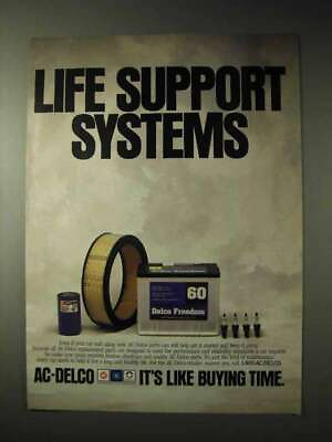#ad #ad 1990 AC Delco Parts Ad Life Support Systems $19.99