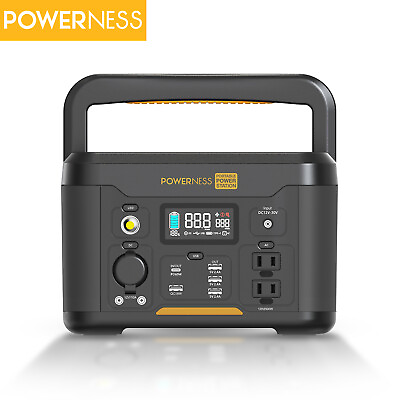 Powerness 515Wh Portable Power Station 500W Home Backup Emergency Solar Generato $339.99