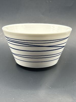 #ad Royal Doulton 6” Rice Cereal Bowl Replacement Pacific London 1815 Blue Lines Out $16.00