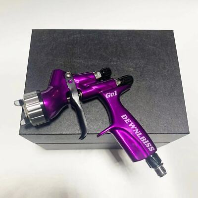 #ad Car Paint Tool Pistol 1.3mm Nozzle Purple CV1 HVLP Spray Gun for Devilbiss $110.00