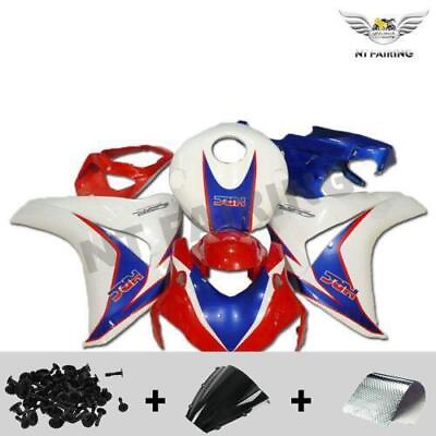 #ad #ad MS Injection Red White Blue Kit Fairing Fit for Honda 2008 2011 CBR1000RR z047 $579.99