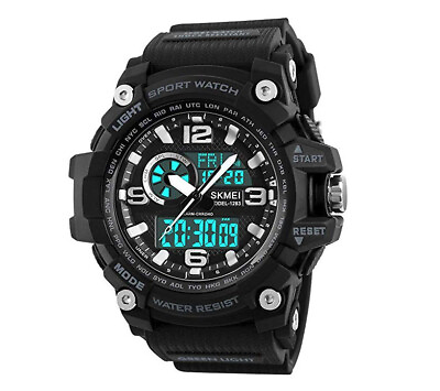 #ad SKMEI Men’s Digital Analog Waterproof Sport Army Military Watch Wristwatch LED $19.99