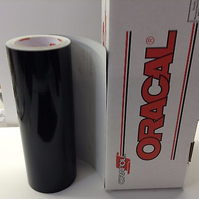 #ad Oracal 651 1 Roll 12quot; x 10 ft. Black Gloss Vinyl for CraftSignCutter $12.59