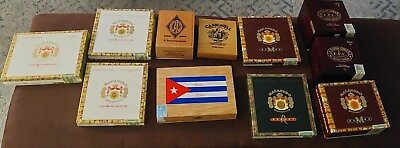 #ad VINTAGE Cigar Boxes MacanudoLA Gloria Cubana Cuba Libre Carbonell Lot Of 11 $10.00