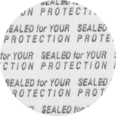 #ad 24 mm Foam Pre Cut Pressure Sensitive Seal Printed White 111 pcs $15.00