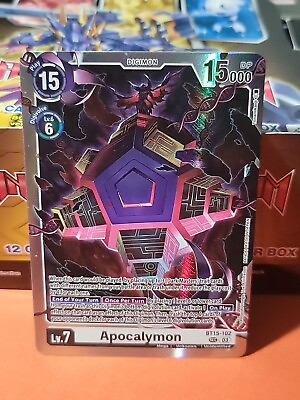 #ad Digimon TCG Apocalymon BT15 102 Exceed Apocalypse SEC NM $3.45